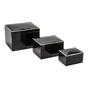 Set of 3 Curved Top Boxes in Pen Shell by R&y Augousti
