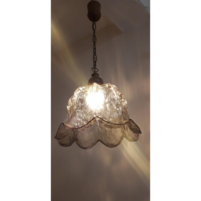 Brown Vintage German Ceiling Lamp from SLH-Leuchten, 1970s For Sale - Image 8 of 8