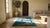 Textile Beautiful Ink Blue Color With Lovely Floral Design Antique Chinese Art Deco Rug For Sale - Image 7 of 9