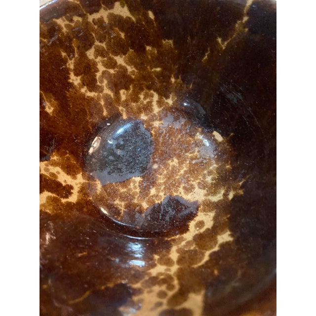 19th Century Rockingham Spongeware Mixing Bowl For Sale - Image 4 of 10