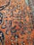 Textile Antique Farahan Sarouk Carpet, Handmade Oriental Rug, Red, Navy, Fine Details For Sale - Image 7 of 17