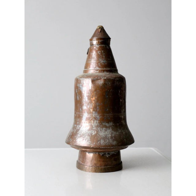 Metal Antique Copper Jug For Sale - Image 7 of 10