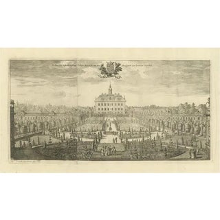 Swidde, Ekolsund Castle and Gardens in Sweden, 1695, Engraving For Sale