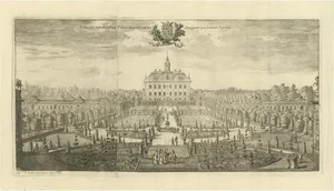 Swidde, Ekolsund Castle and Gardens in Sweden, 1695, Engraving