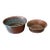 Vintage Solid Copper Hammered Pet Bowls – Dog or Cat Food & Water – Set of 2 For Sale