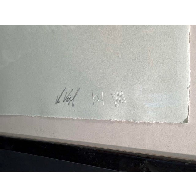 Veloy Vigil "Ella" Hand Signed Art Lithograph, Framed, Small Edition For Sale - Image 13 of 13