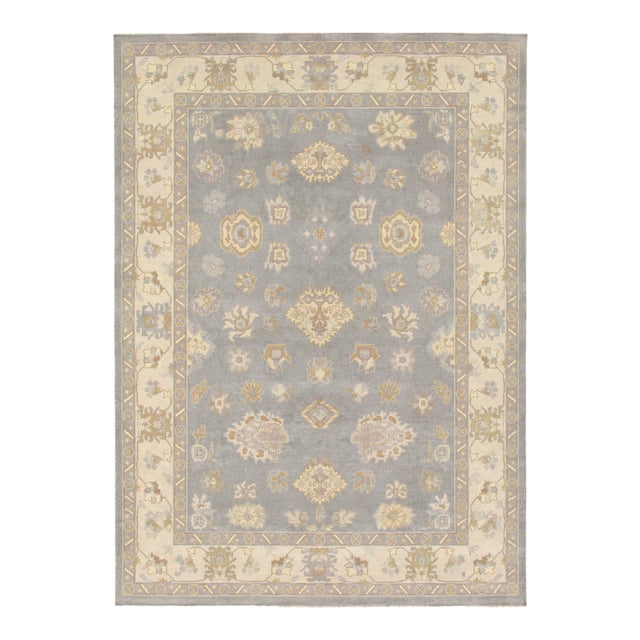 Pasargad DC Fine Hand Knotted Oushak Rug For Sale