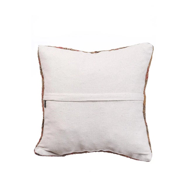 Traditional Embroidered Kilim Pillow Cover For Sale - Image 3 of 4