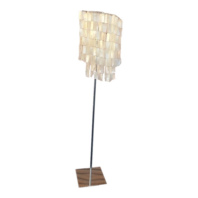 Capiz Shell Floor Lamp For Sale