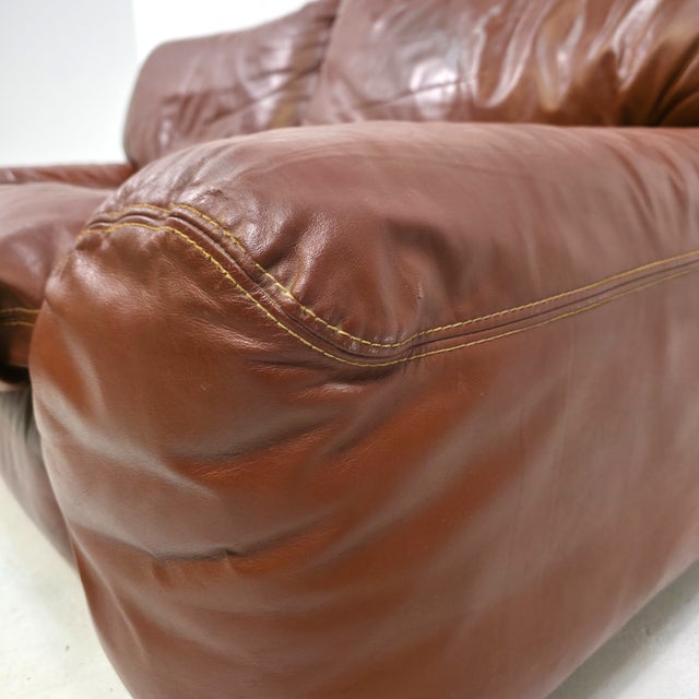 Brown Bengodi Sofa by Cini Boeri for Arflex, 1970s For Sale - Image 8 of 9