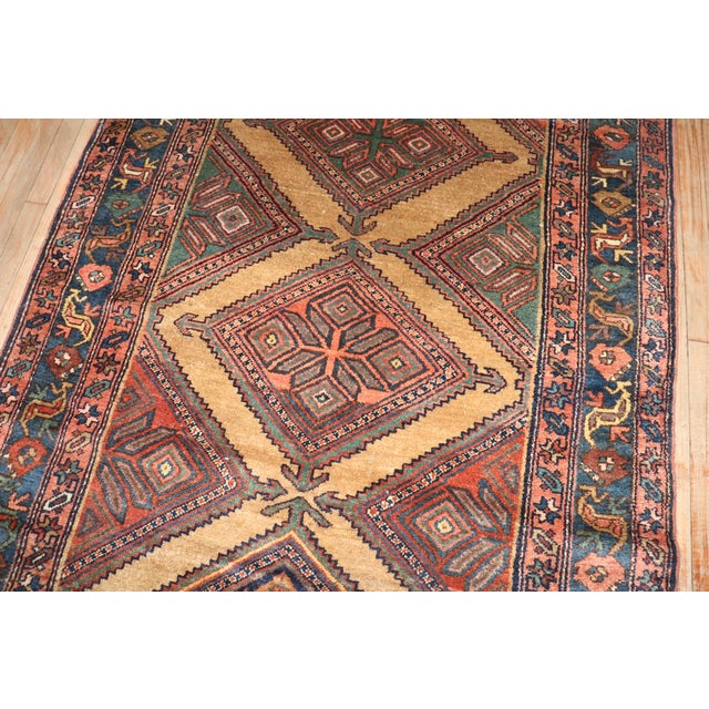 Early 20th Century Early 20th Century Zabihi Collection Tribal Persian Kurd Camel Runner For Sale - Image 5 of 6