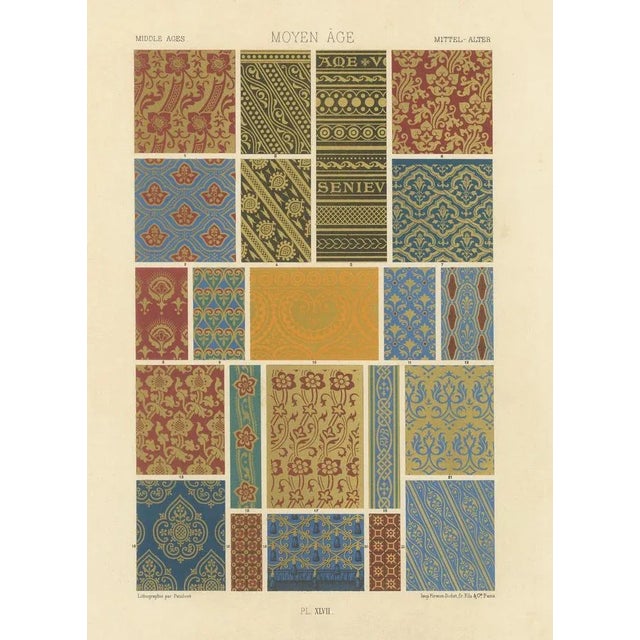 Firmin-Didot after Albert Racinet, XLVII of L’Ornement Polychrome, 1869, Paper For Sale - Image 6 of 10