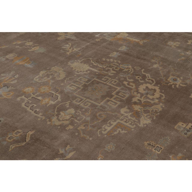 Traditional Antique Khotan Samarkand Wool Rug With Medallion by Rug & Kilim, 1920-1929 For Sale - Image 3 of 8