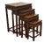 Nesting Mahogany Tables, 1970s, Set of 4 For Sale