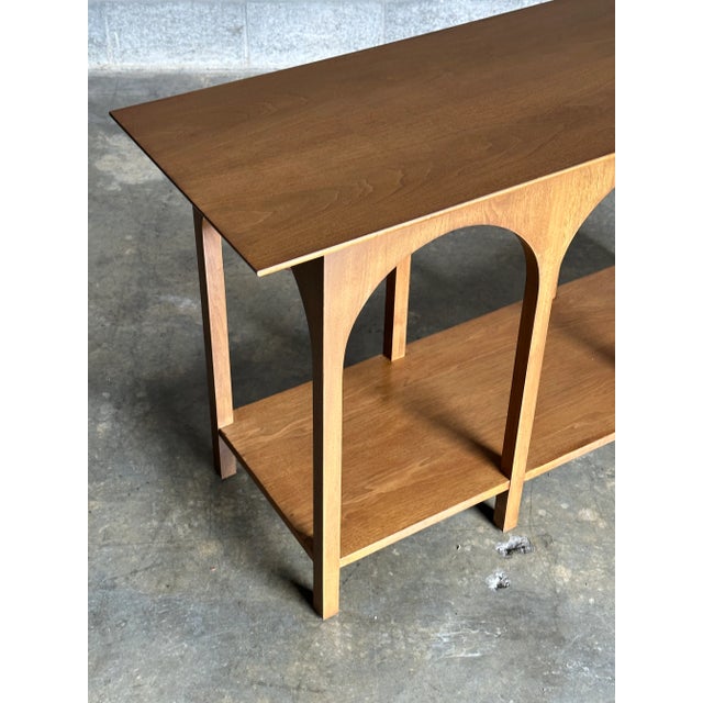 Widdicomb 1950s t.h. Robsjohn-Gibbings Arch Coliseum Console Table for Widdicomb For Sale - Image 4 of 12