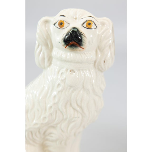 Antique 19th Century English Staffordshire Spaniel Dogs - A Pair For Sale - Image 9 of 11