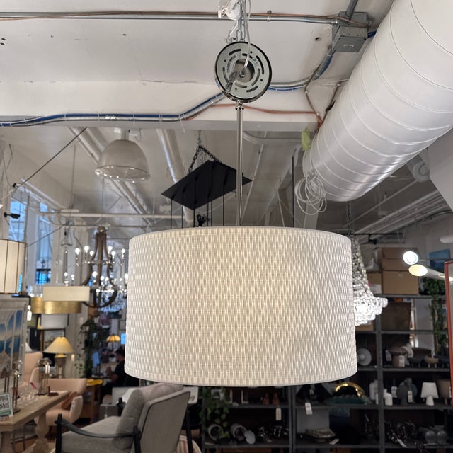 Contemporary Minka Lavery Palmetto Polished Nickel Pendant For Sale - Image 3 of 12
