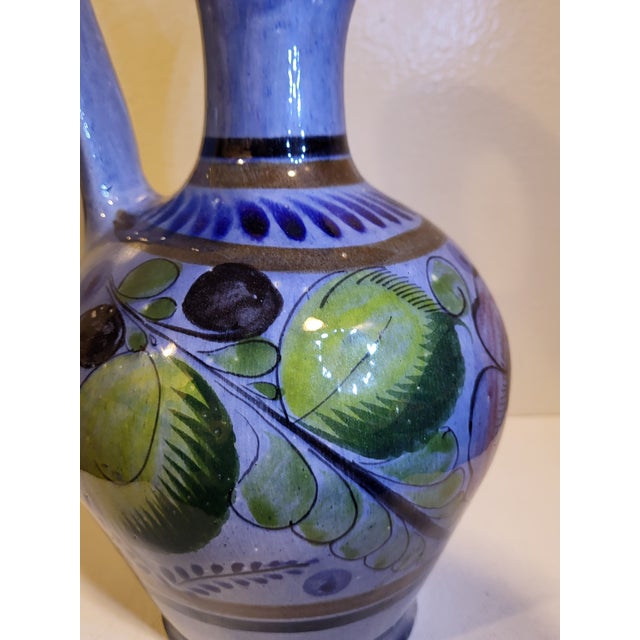 Vintage Tonala Pottery Pitcher For Sale - Image 4 of 8