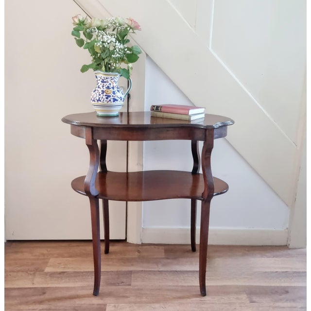 Occasional Brown Wooden Table For Sale - Image 9 of 9