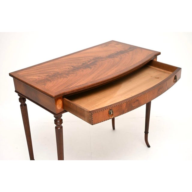 Vintage Sheraton Style Writing Table, 1920 For Sale - Image 6 of 11