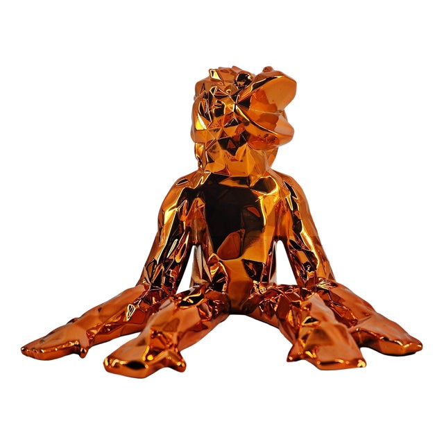 Orange Resin Jean-Marc Spirit from Richard Orlinski For Sale