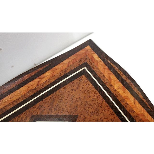 Black Small French Napoleon III Wooden Trunk For Sale - Image 8 of 18