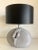 Mid-Century Modern 1980's Vintage Plaster Table Lamp With Ribbon Motif - a Pair For Sale - Image 3 of 12