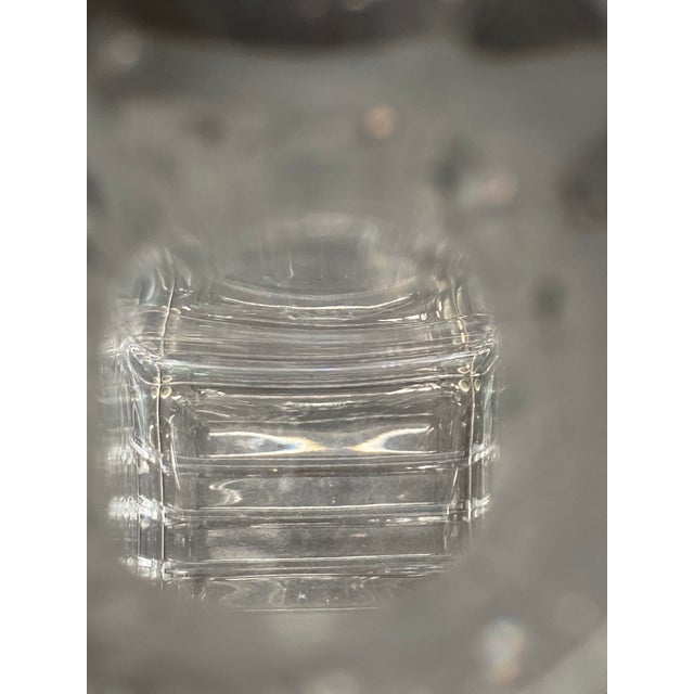1980s Tiffany & Co. "Frank Lloyd Wright" Crystal Decanter Architectural Glass Design For Sale - Image 11 of 17