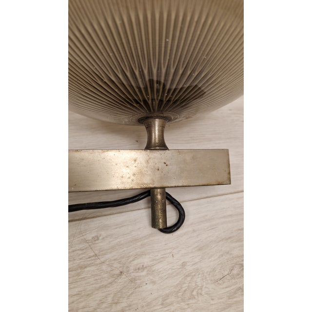 Artemide Delta Wall Lamps in Burnished Brass with Double Fresnel Glass by Sergio Mazza for Artemide, 1960s, Set of 2 For Sale - Image 4 of 10