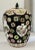 Chinese Vintage Chinese Famille Noire Porcelain Ovoid Ginger Jar With Lid For Sale - Image 3 of 12