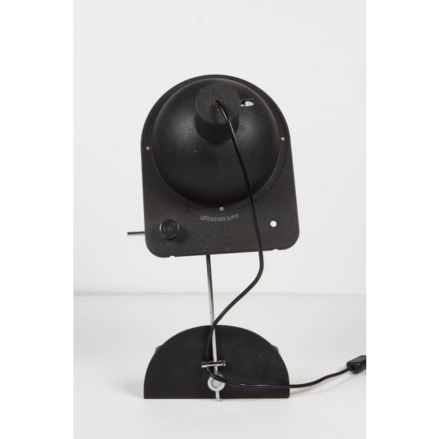 Mid-Century Modern 1970 Black Satin Italian Table Lamp by Luci Design Grignani For Sale - Image 3 of 11