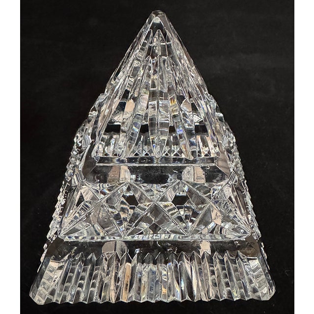 Waterford Crystal 1970s Waterford Crystal Pyramid Paperweight For Sale - Image 4 of 12