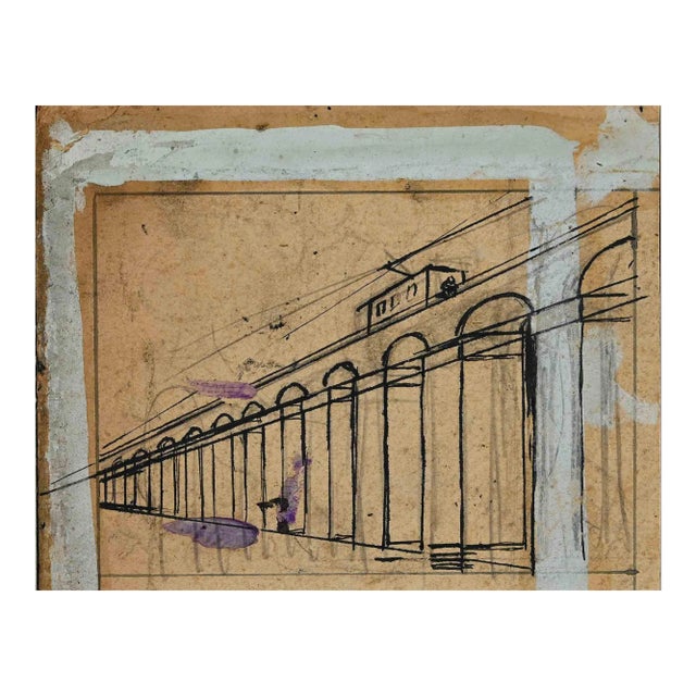 Gabriele Galantara, Tram, Artwork, 1905 For Sale