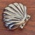 Metal 1980s Mid Century Silver Shell Jewelry Casket For Sale - Image 7 of 8