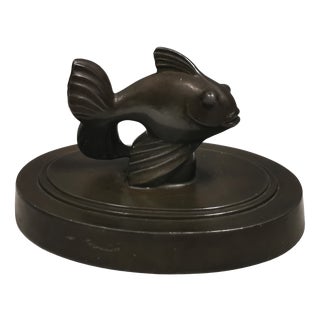 Letterweight in Bronze by Just Andersen, 1920s For Sale