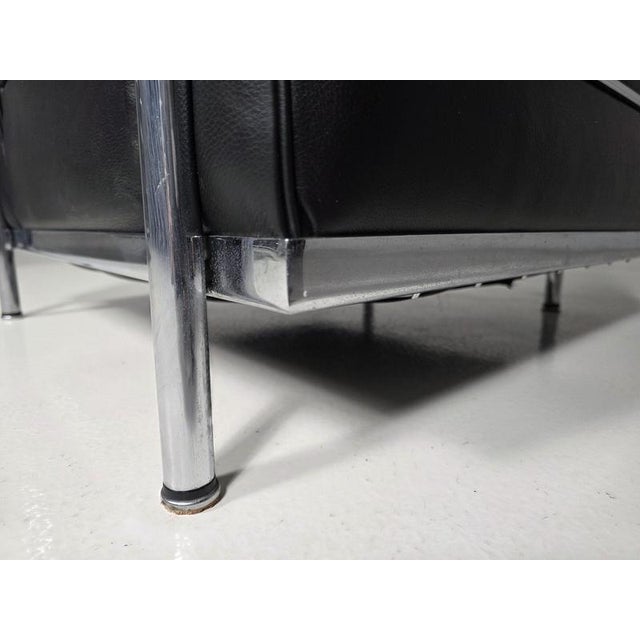 Metal Grand Confort, Petit Modèle LC2 Chairs by Le Corbusier, 1980s, Set of 2 For Sale - Image 7 of 10