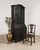 Imposing industrial style secretary bookcase cabinet with a 2 part construction. Crafted in India from iron featuring a...