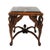 1920s 1920s Antique Walnut and Marble Top Side Table With Carved Swan Motifs For Sale - Image 5 of 7