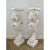 Pair of Grand Tour Roman Lion Pedestals in Distressed White Plaster For Sale - Image 4 of 13