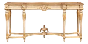 Early 20th Century Louis XVI Style Painted Wood Console Table