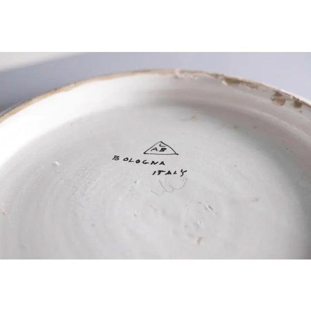 1920s Large Italian Ceramic Yellow Plates, 1920s, Set of 2 For Sale - Image 5 of 6