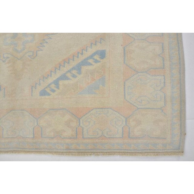 Oushak Vintage Area Carpet For Sale - Image 9 of 10