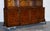 Large Georgian Burr Walnut Breakfront Display Cabinet For Sale - Image 3 of 18