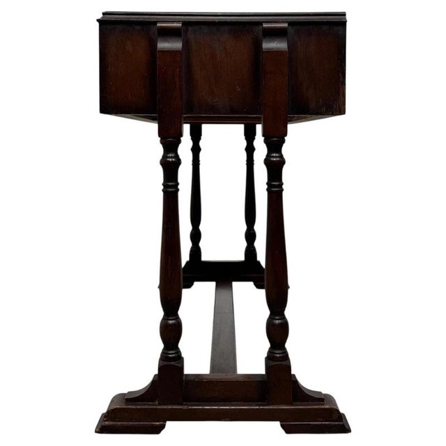 Antique Carved Oak Occasional Side Table For Sale - Image 9 of 11
