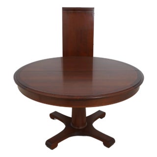 Grange Round Cherry Pedestal Dining Table For Sale