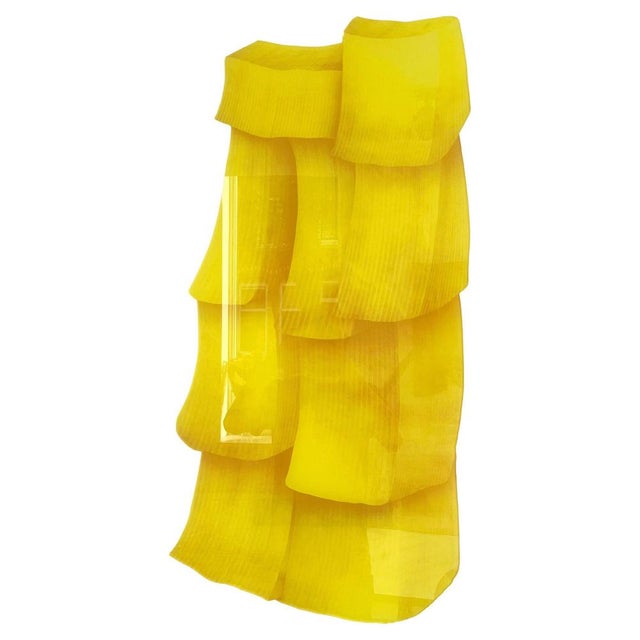Velvet Realities Yellow Wall Sculpture by Sven Jansse For Sale - Image 14 of 14