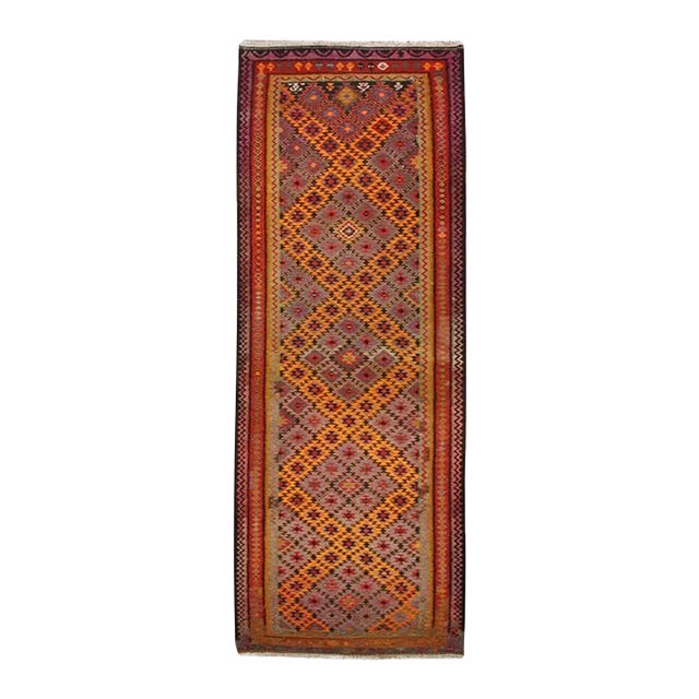 Early 20th Century Persian Kilim Runner For Sale