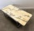 Stunning large Italian coffee table from the 1970s featuring an exceptional Calacatta Violetta marble top — one of the...