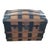 Late 20th Century Antique Vintage Dome Top Steamer Trunk For Sale