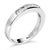 Contemporary .925 Sterling Silver 1/3 Cttw Baguette Cut Diamond Channel Set Stackable Wedding Ring (H-I Color, I1-I2 Clarity) - Size 6-3/4 For Sale - Image 3 of 6